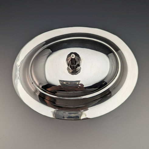 英国ヴィンテージ シルバープレート製 ビスケットバレル