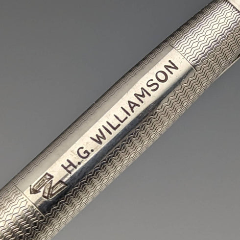 1981 British Vintage Yard O Red Sterling Silver Ballpoint Pen in Case