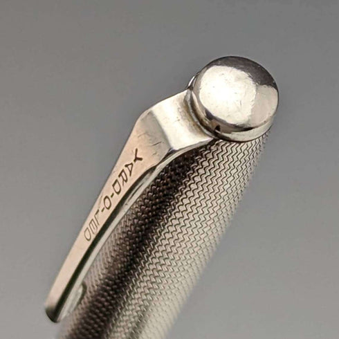 1981 British Vintage Yard O Red Sterling Silver Ballpoint Pen in Case