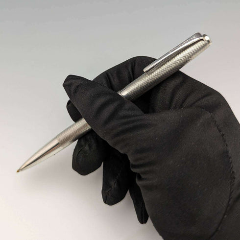 1981 British Vintage Yard O Red Sterling Silver Ballpoint Pen in Case