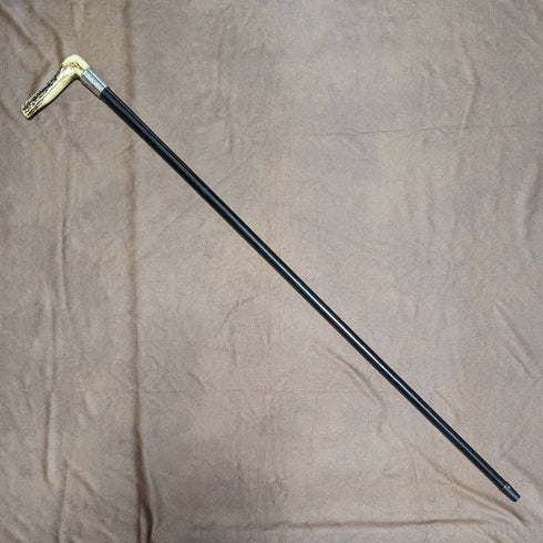 1891 年英國古董男士手杖鹿角手拿包手柄 89 厘米