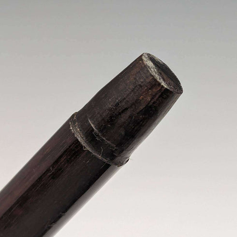 1895年英國古董紳士手杖,純銀裝飾L形手柄,91厘米