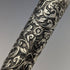 Early 20th Century British Antique Gentleman's Buanbrella Black Sterling Silver Engraved Handle 93cm
