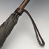 1919年 英国アンティーク 紳士用ブアンブレラ グリーン 純銀製 丸ハンドル 87cm