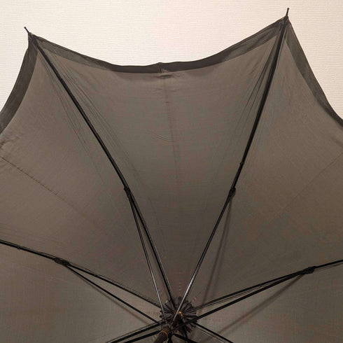 1919 年英國古董男士 Buambrella 綠色純銀圓形手柄 87 厘米