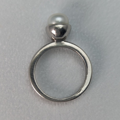 英國復古珠寶珍珠・珍珠純銀戒指