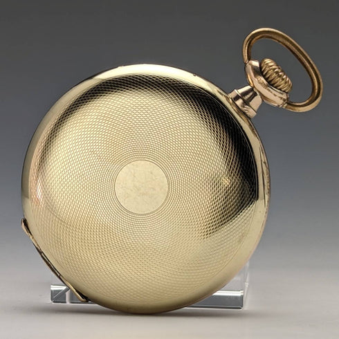 1930年頃 ヴィンテージ オメガ 懐中時計 金張りオープンフェース 動作良好