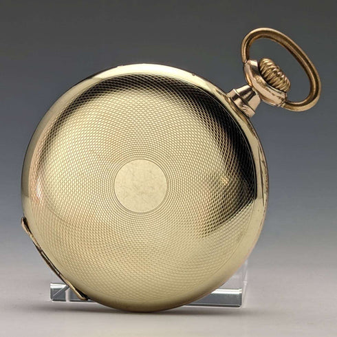 circa 1930 vintage omega pocket watch gold plated open face working well