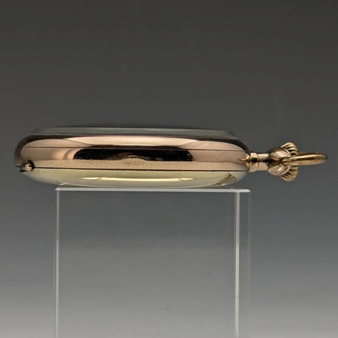 1930年頃 ヴィンテージ オメガ 懐中時計 金張りオープンフェース 動作良好