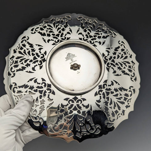 1922年頃 英国ヴィンテージ シルバープレート製 ケーキスタンド Mappin and Webb