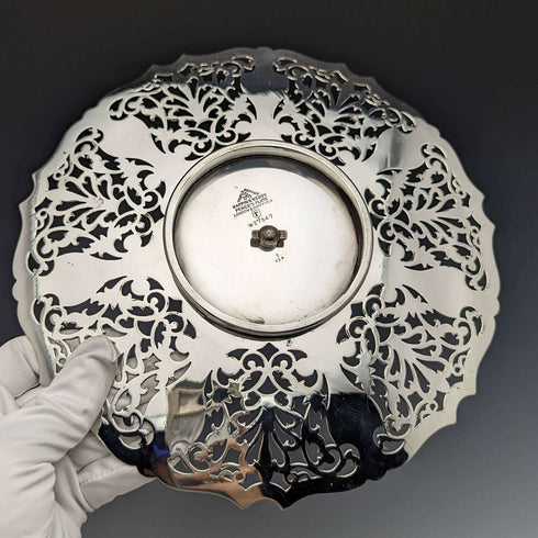 1922年頃 英国ヴィンテージ シルバープレート製 ケーキスタンド Mappin and Webb
