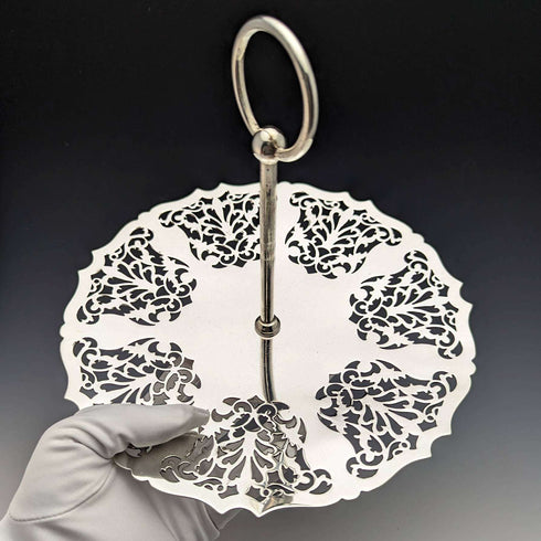 1922年頃 英国ヴィンテージ シルバープレート製 ケーキスタンド Mappin and Webb