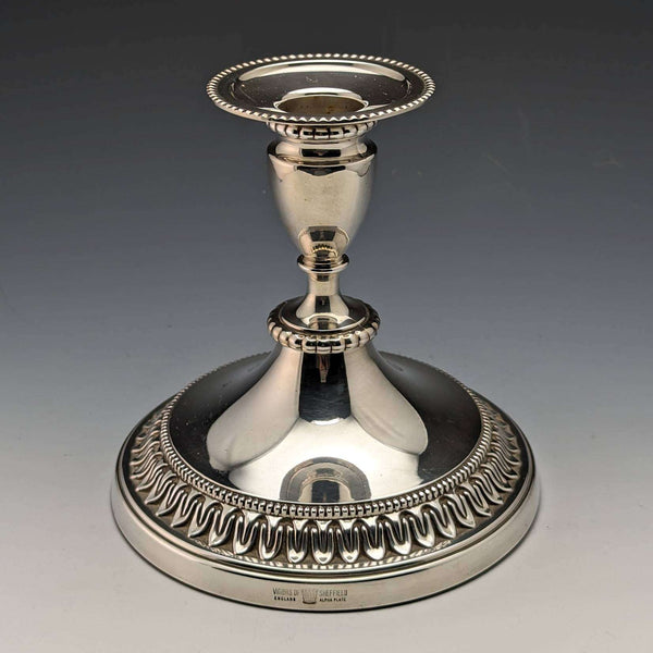 British Vintage Silver Plated Candle Stand Candelabra Viners
