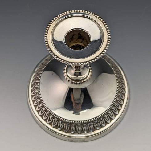 英国ヴィンテージ シルバープレート製 キャンドルスタンド 燭台 Viners