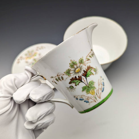 Around 1890 England Samuel Radford sugar bowl cream jug set