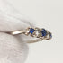 英國復古珠寶藍白石純銀戒指