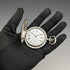 Around 1909 Antique Longines pocket watch Relief engraving Hunter case on silver side Works well