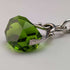 Around 1920 British Antique Sterling Silver Albert Chain 46g Greenstone Rotating Fob