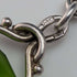 Around 1920 British Antique Sterling Silver Albert Chain 46g Greenstone Rotating Fob