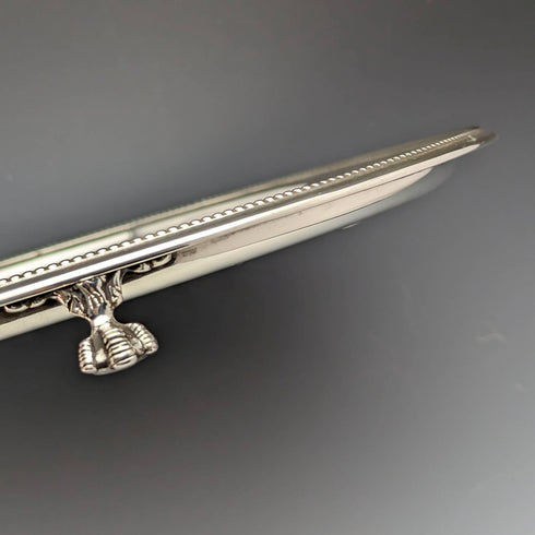 British Antique Silver Plated Salva Diameter 30cm Kerr and Phillips