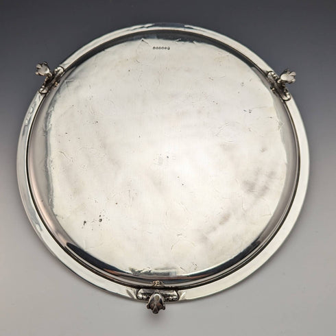 英國古董鍍銀薩爾瓦直徑 30 厘米 Kerr and Phillips