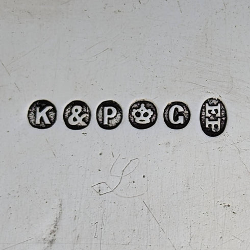 英國古董鍍銀薩爾瓦直徑 30 厘米 Kerr and Phillips