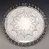 1891 British Antique Silver Plated Tray Diameter 30cm Walker and Hall