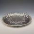 1891 British Antique Silver Plated Tray Diameter 30cm Walker and Hall