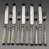 1833 British Antique Sterling Silver Dessert Cutlery 5 Pair Set Total 383g Trayed Thomas Samson