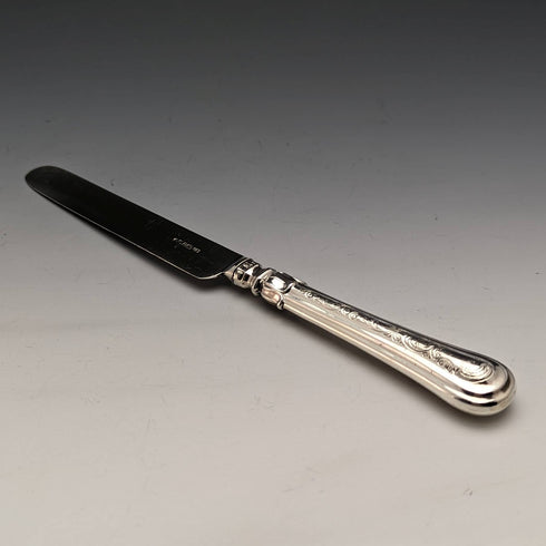 1833 British Antique Sterling Silver Dessert Cutlery 5 Pair Set Total 383g Trayed Thomas Samson