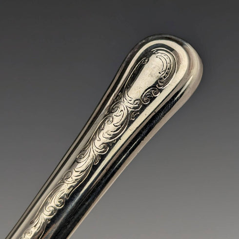 1833 British Antique Sterling Silver Dessert Cutlery 5 Pair Set Total 383g Trayed Thomas Samson