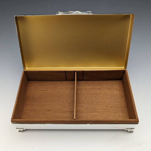 British Vintage Silver Plated Box Harman Brothers