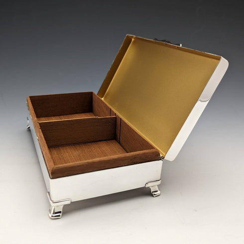 British Vintage Silver Plated Box Harman Brothers