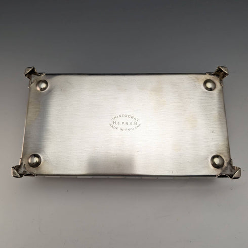 British Vintage Silver Plated Box Harman Brothers