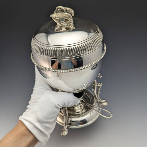 1910年頃 英国アンティーク シルバープレート製 エッグコドラー Walker and Hall
