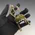 1920s Brass Chair Pocket Watch Holder Green Sheet