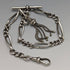 Around 1900 British Antique Sterling Silver Albert Chain 30g Fancy Link Tassel Fob