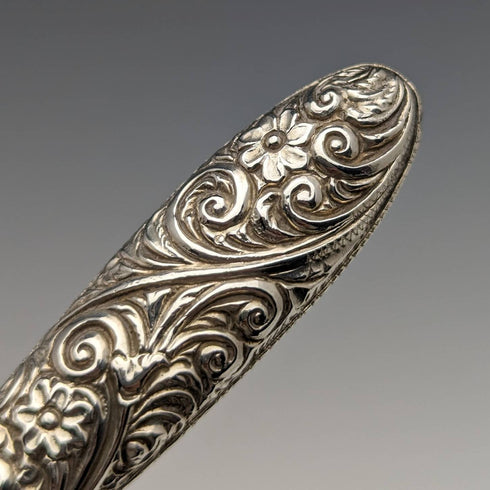 1898年 英国アンティーク 純銀ハンドル ボタンフック Henrry Williamson