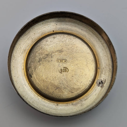 イタリアン ヴィンテージ 純銀製 ピルケース ゴルファーデザイン