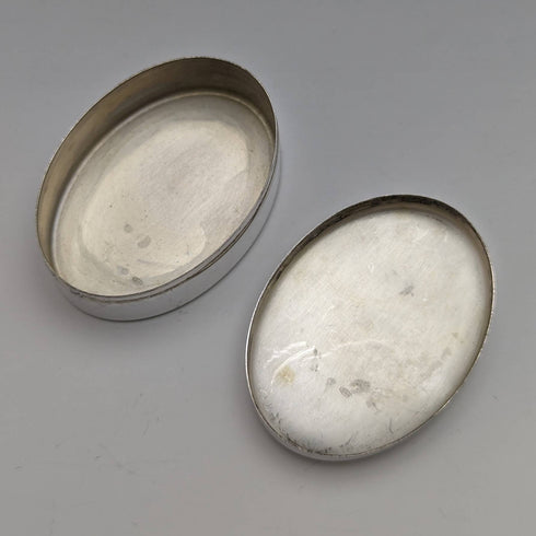 Italian Vintage Continental Silver Pill Case