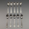 Set of 10 British Vintage Silver Plated Coffee Spoons