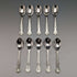 Set of 10 British Vintage Silver Plated Coffee Spoons