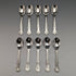 Set of 10 British Vintage Silver Plated Coffee Spoons