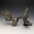 British Vintage Pewter Chicken Figurine Pair