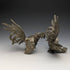 Vintage Pewter Rooster Figurines, Pair