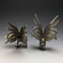 British Vintage Pewter Chicken Figurine Pair