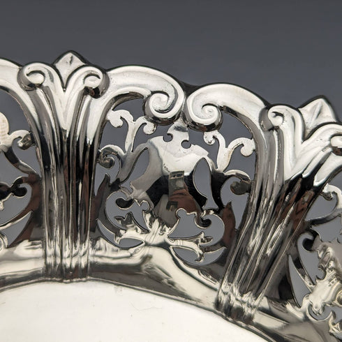 1904 年英國古董純銀耳環盤 112 克埃爾金頓