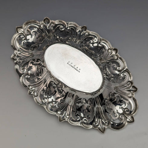 1904 年英國古董純銀耳環盤 112 克埃爾金頓