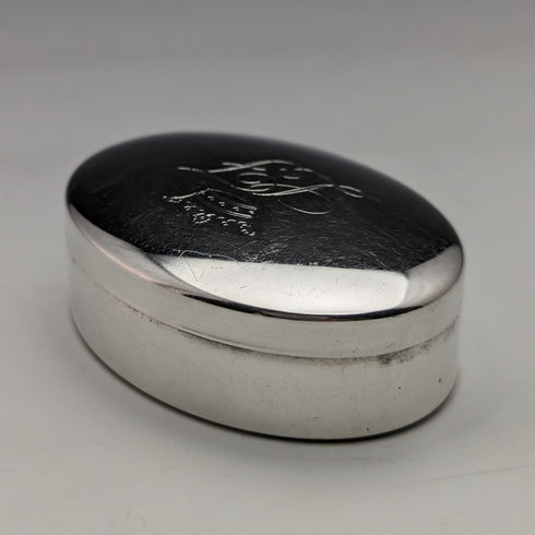 Italian Vintage Continental Silver Pill Case