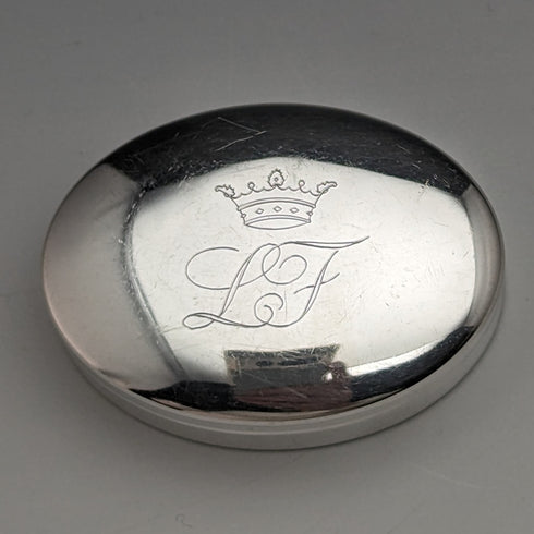 Italian Vintage Continental Silver Pill Case